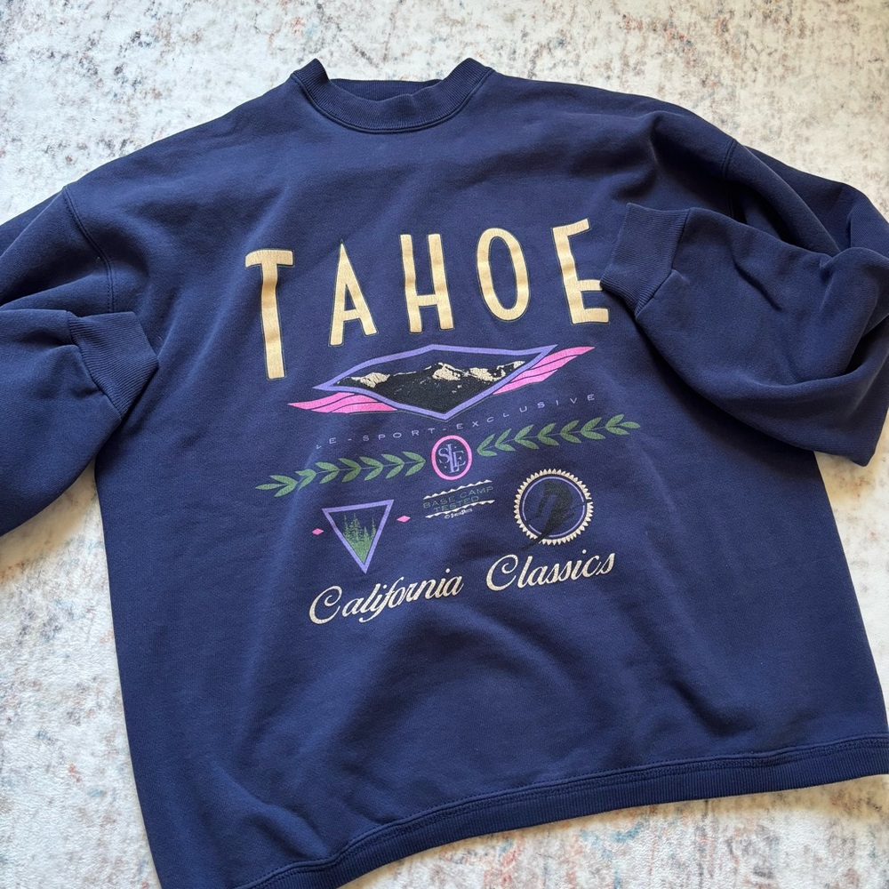 Navy Vintage Tahoe Mockneck Sweatshirt